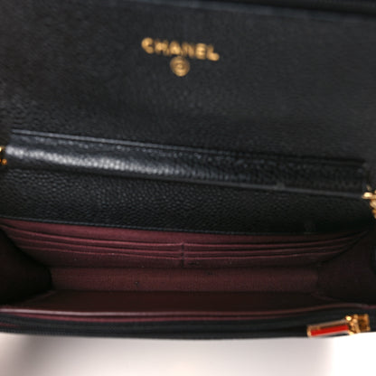 Chanel Caviar Quilted Wallet on Chain WOC Black 4 of 9