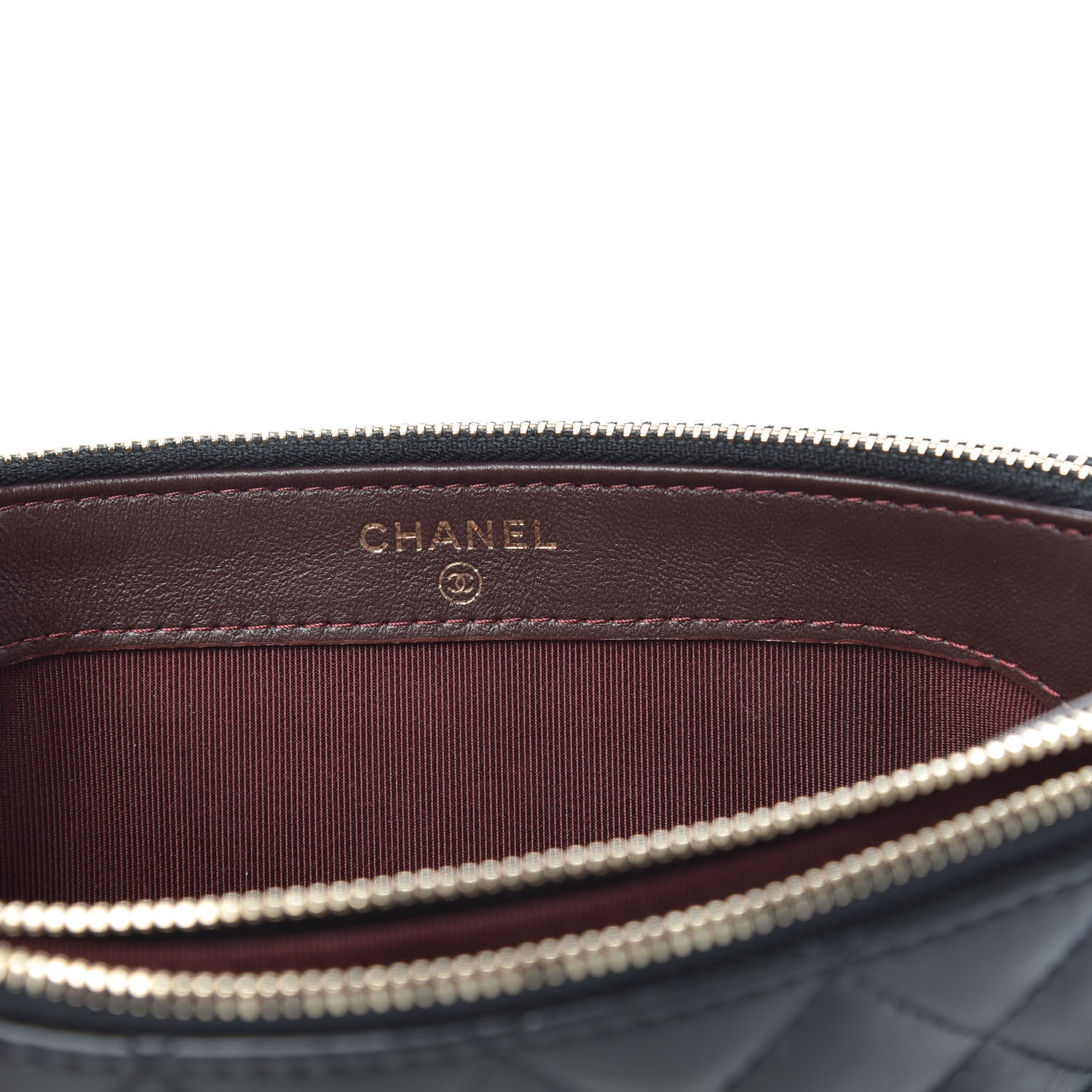 Chanel Lambskin Quilted Small Clutch With Chain Black 7 of 12