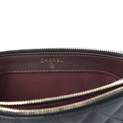 Chanel Lambskin Quilted Small Clutch With Chain Black 7 of 12