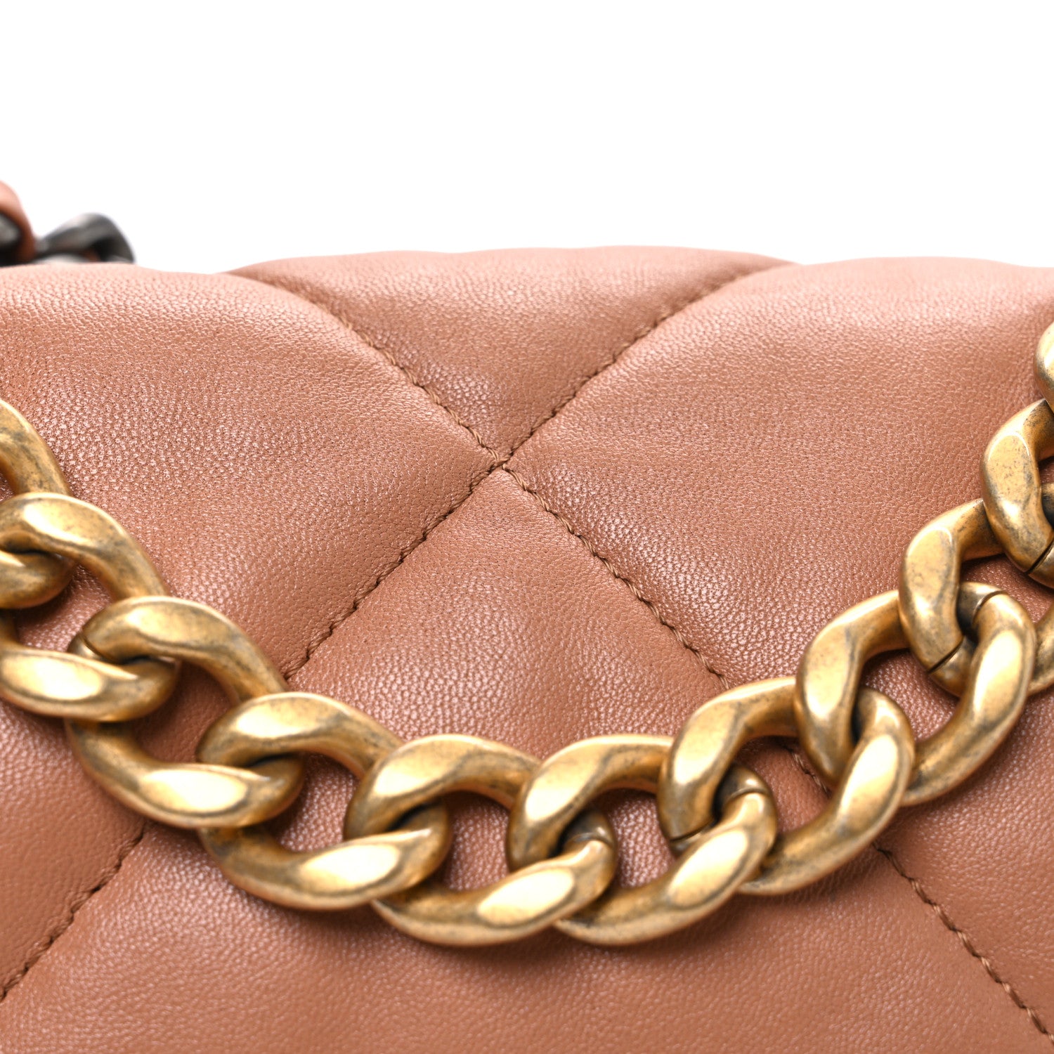 Chanel Lambskin Quilted Medium Chanel 19 Flap Brown 8 of 10