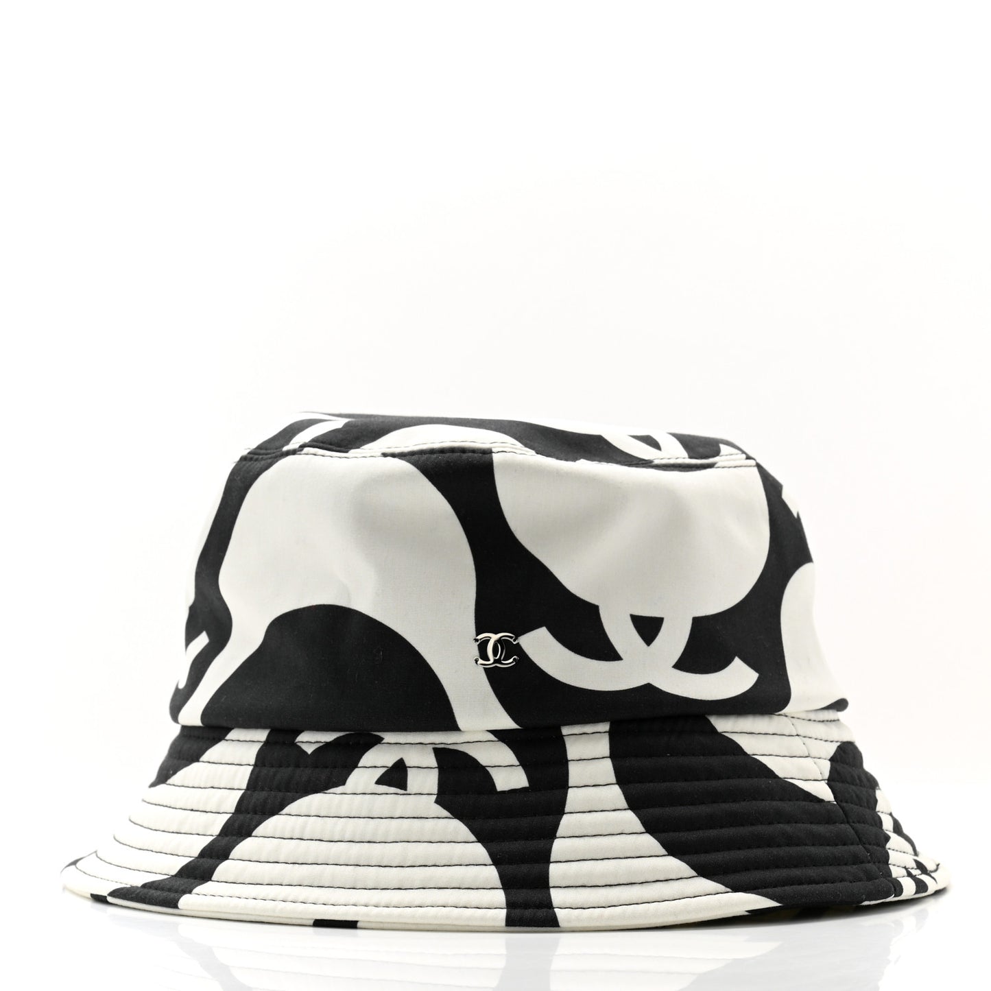 Canvas Bucket Hat M Black White