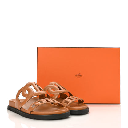 Hermes Nappa Extra Sandals 36 Naturel 9 of 9