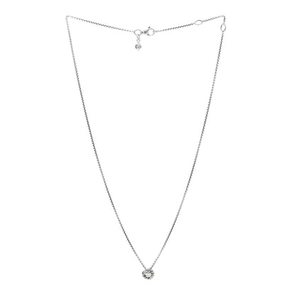 David Yurman Sterling Silver Diamond 8mm Petite Infinity Pendant Necklace 3 of 5