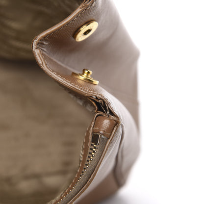 Prada Saffiano Large Galleria Double Zip Tote Caramel 11 of 20