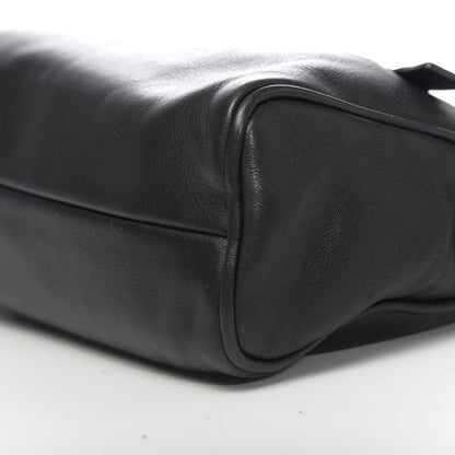 Prada Soft Calf Chain Shoulder Bag Black 8 of 9