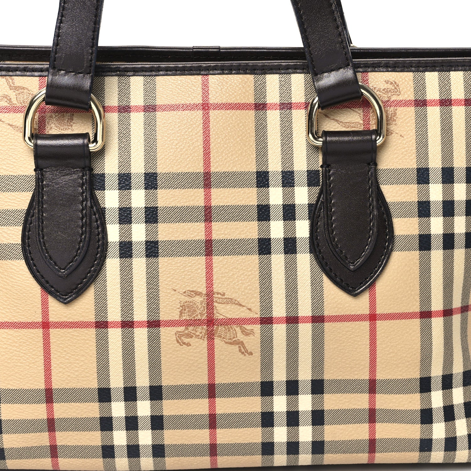 Burberry Haymarket Check Medium Regent Tote Chocolate 8 of 12