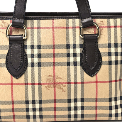 Burberry Haymarket Check Medium Regent Tote Chocolate 8 of 12