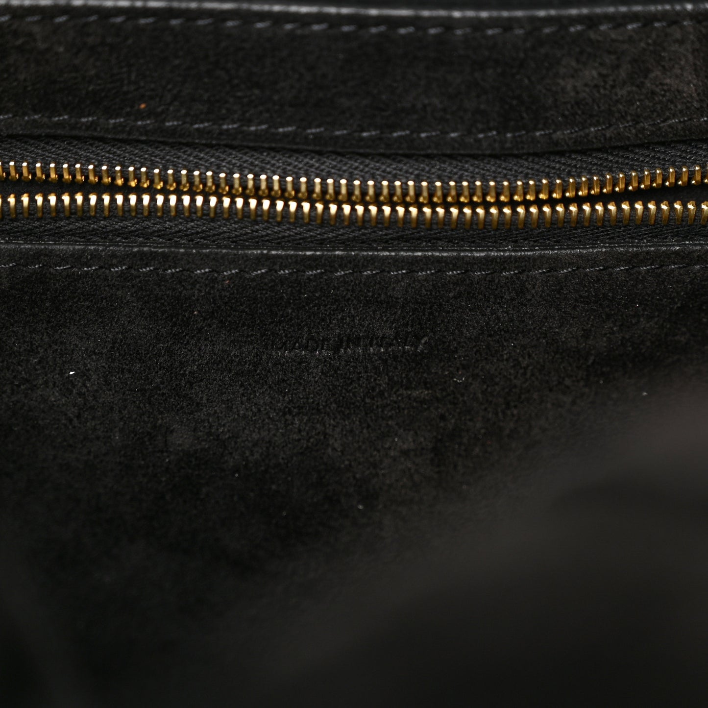 Soft Grained Calfskin Sangle Bucket Bag Black