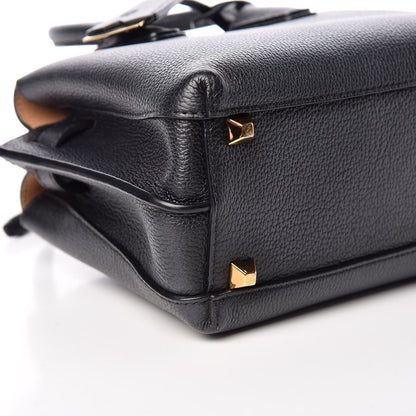 MCM Grained Calfskin Mini Milla Tote Black 10 of 11