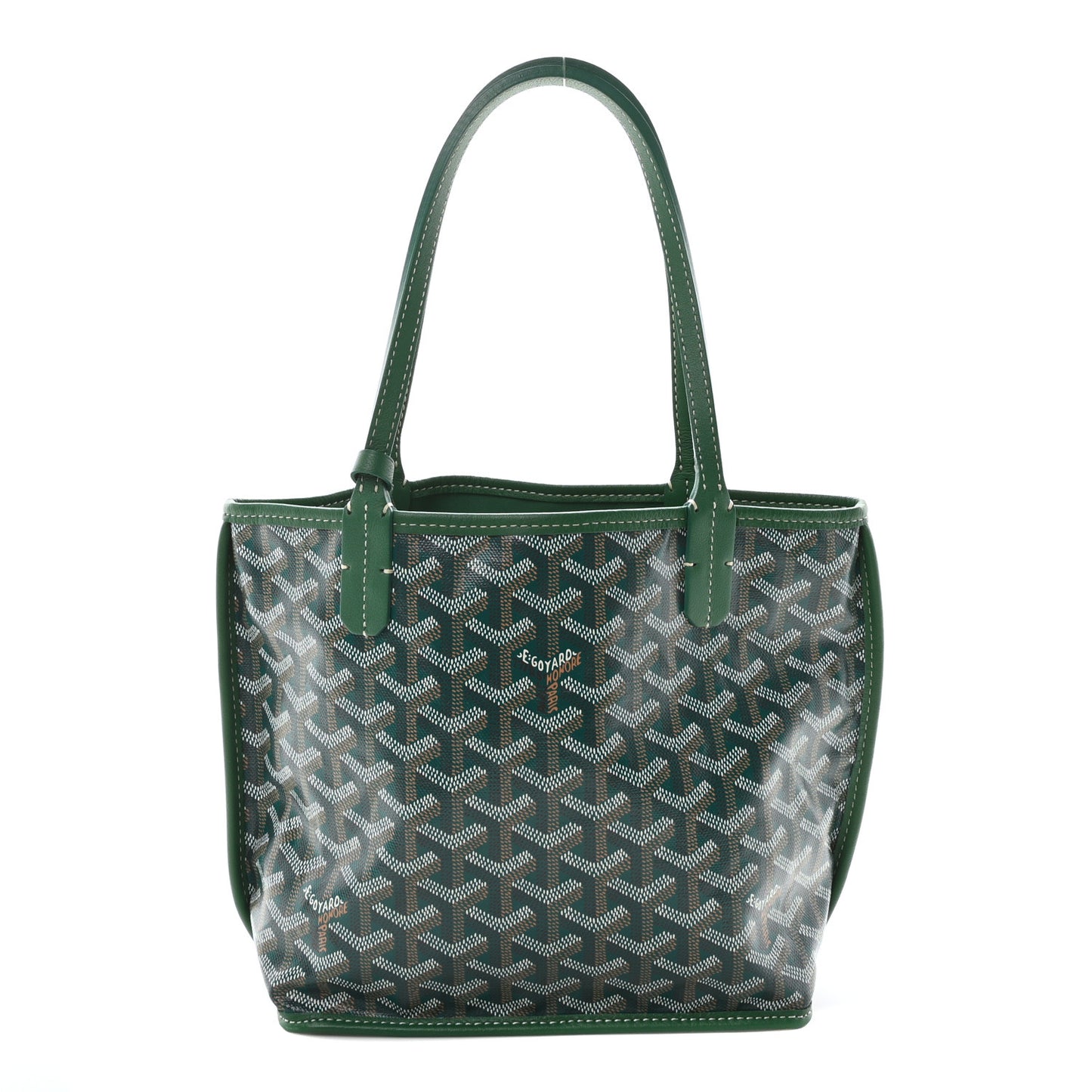 Goyardine Reversible Mini Anjou Green