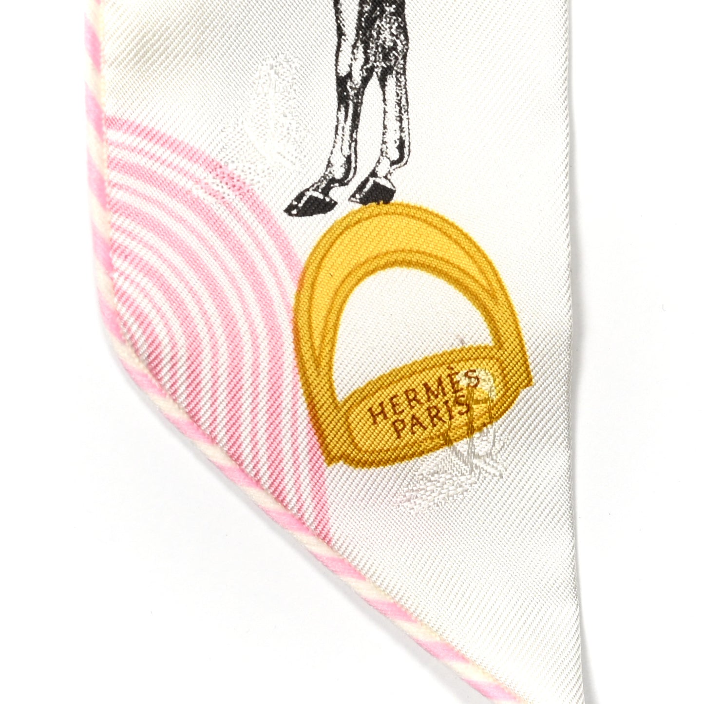 Silk Garde Robe Pop Charms Twilly White Multicolor