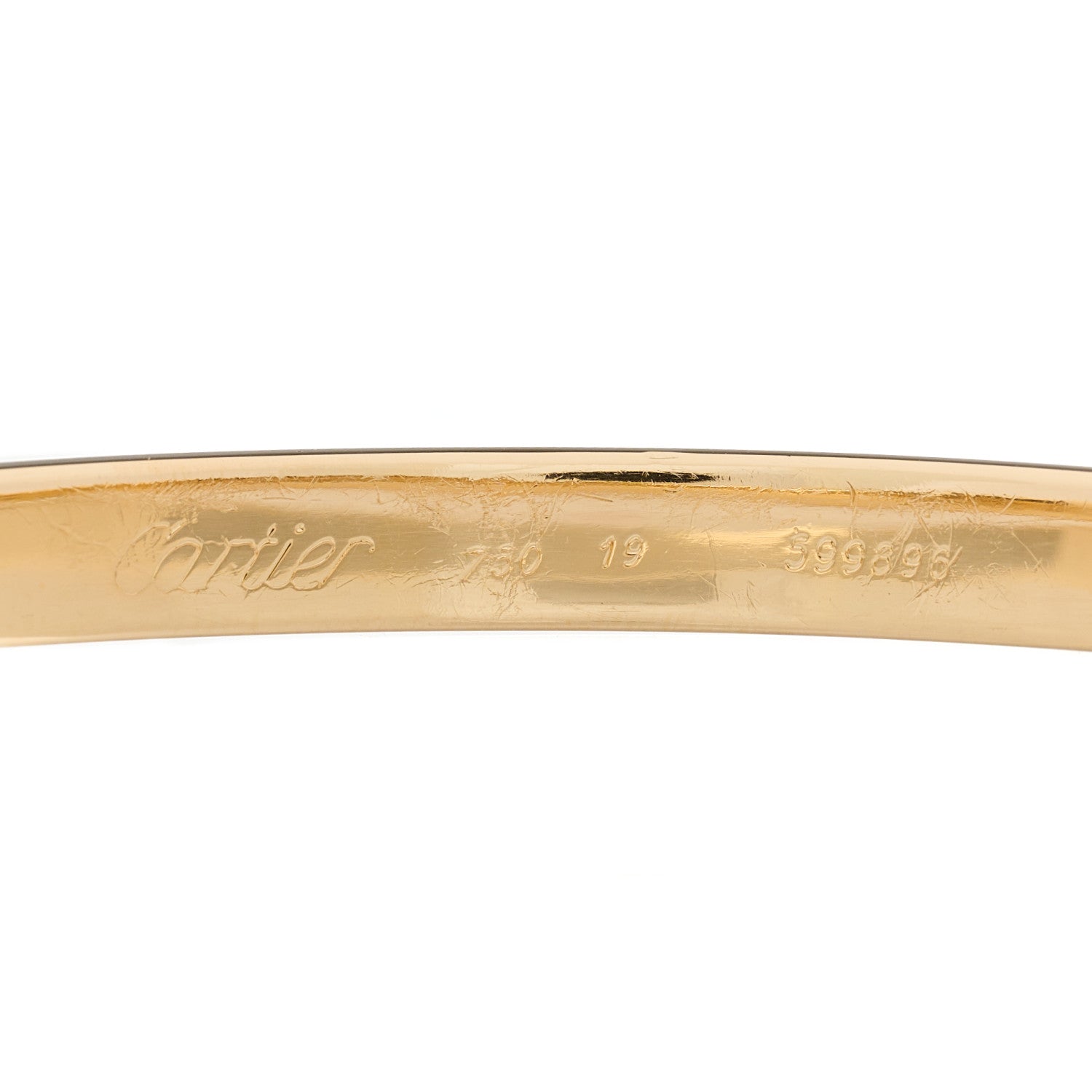 Cartier 18K Yellow Gold LOVE Bracelet 19 4 of 4