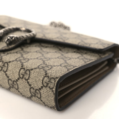 Gucci GG Supreme Monogram Mini Dionysus Chain Wallet Beige Taupe 9 of 9