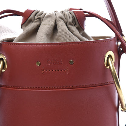 Chloe Smooth Calfskin Mini Roy Bucket Bag Earthy Red 11 of 12