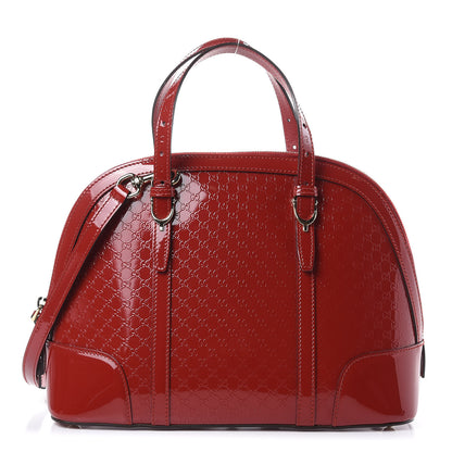 Gucci Patent Microguccissima Small Nice Top Handle Dome Bag Rose Bed 1 of 10