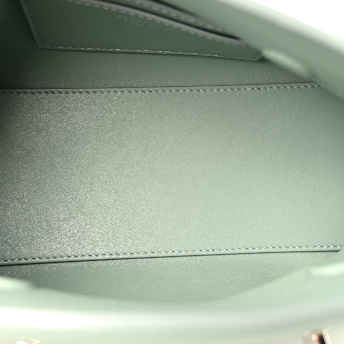 Calfskin Small Hug Pouch Aqua Green