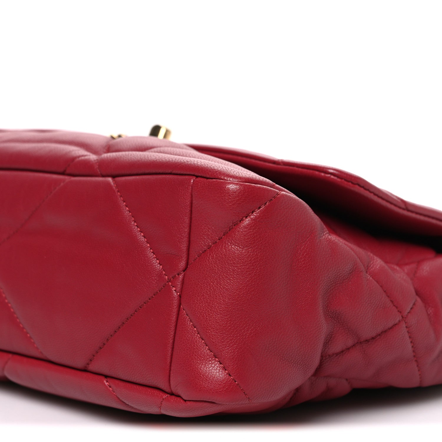 Chanel Lambskin Quilted Large Chanel 19 Flap Red 9 of 9