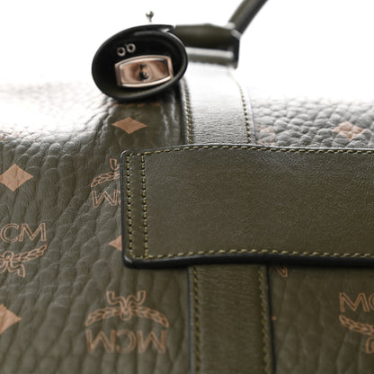 MCM Visetos Large Traveler Weekender Duffle Bag Sea Turtle 14 of 15