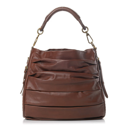 Christian Dior Lambskin Medium Libertine Hobo Brown 1 of 7