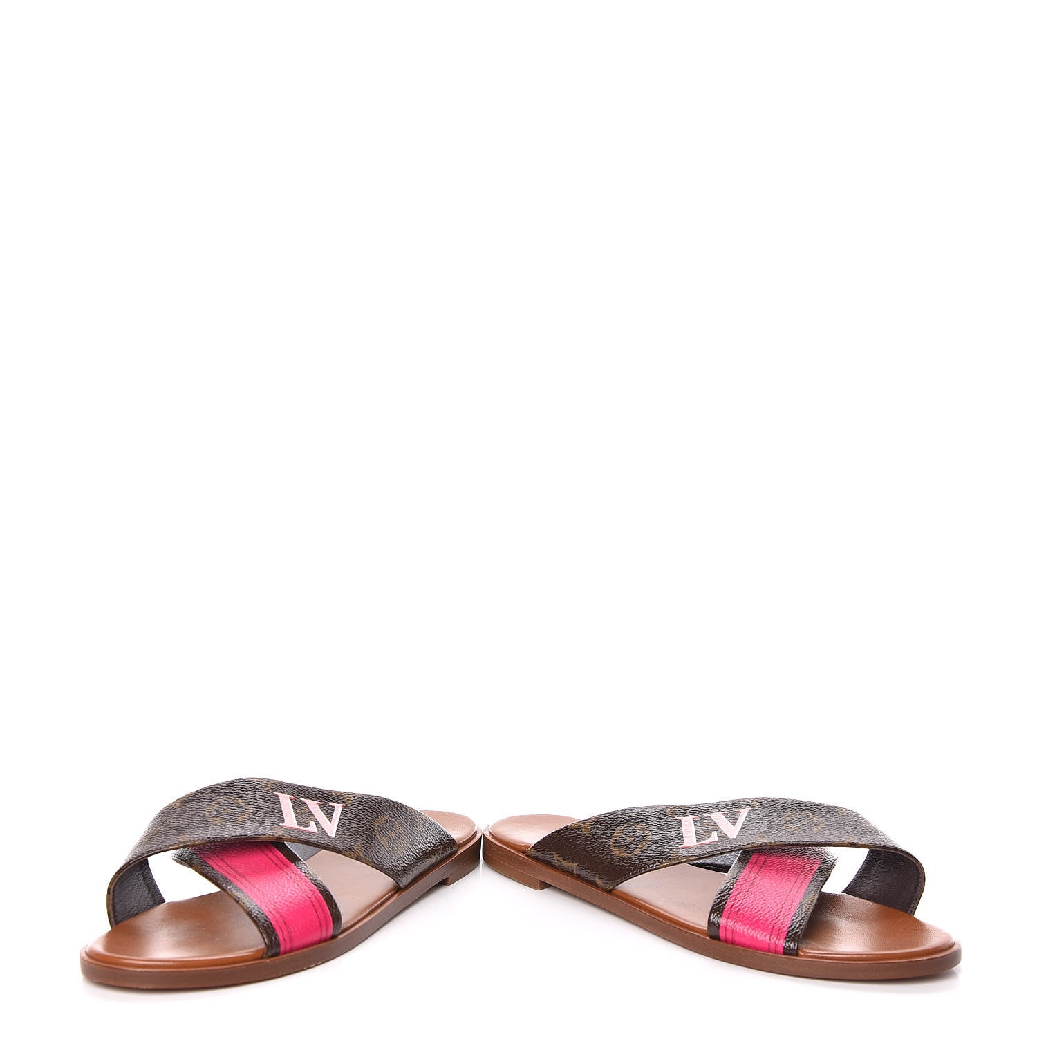 Louis Vuitton Monogram Panorama Flat Mules 38.5 Cacao 5 of 10