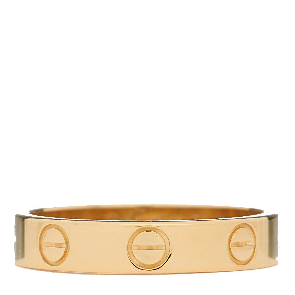 Cartier 18K Yellow Gold 3.5mm LOVE Wedding Band Ring 51 5.75 1 of 5