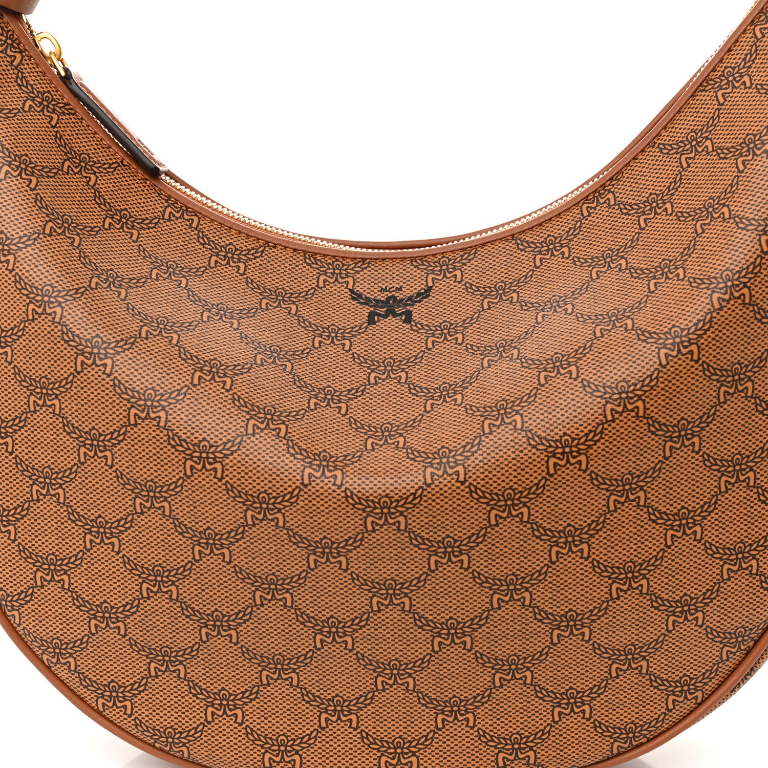 MCM Lauretos Nappa Medium Himmel Hobo Cognac 8 of 10