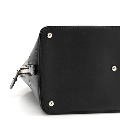 Salvatore Ferragamo Hammered Calfskin Darina Convertible Satchel Black 8 of 9