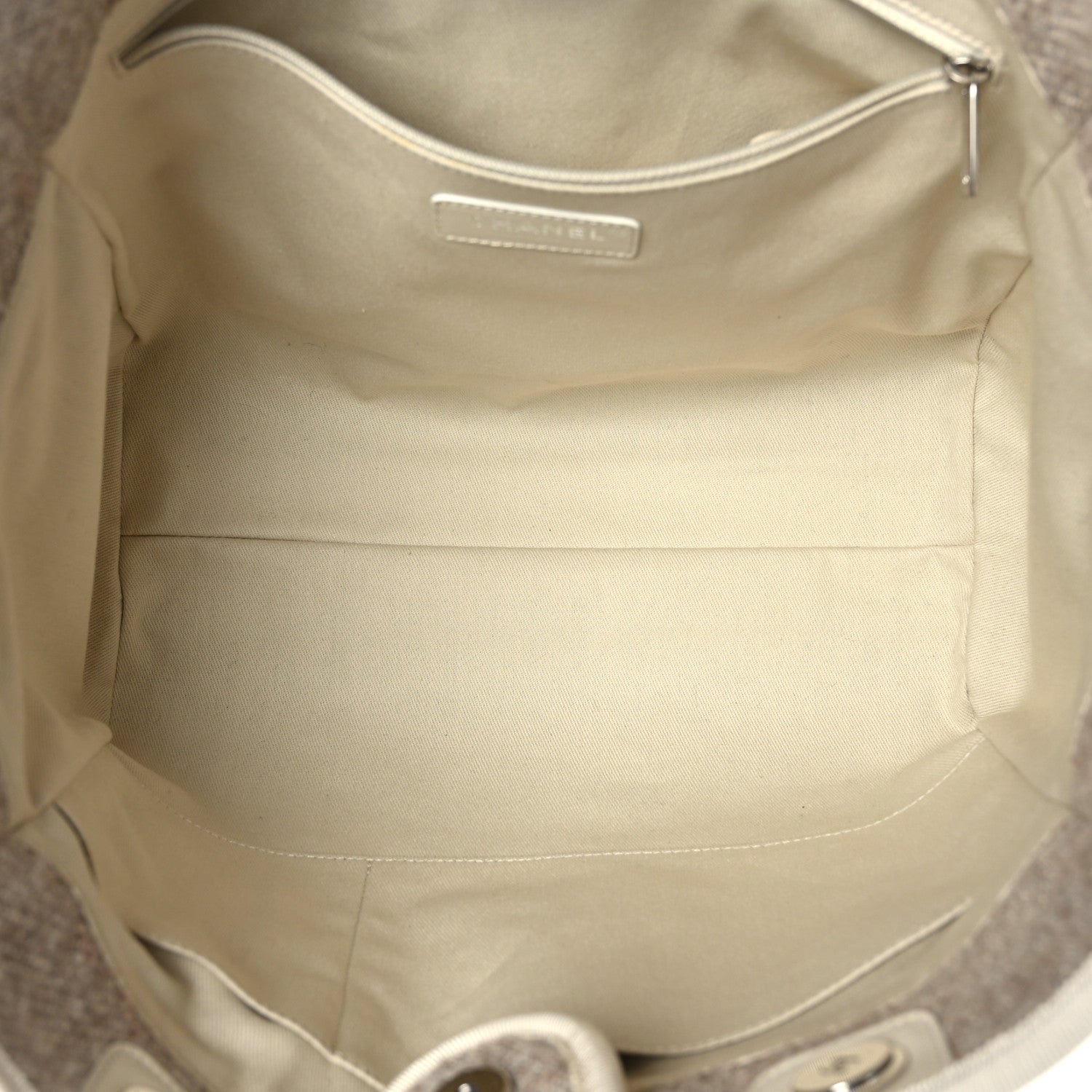 Chanel Mixed Fibers Small Deauville Tote Light Beige 5 of 9