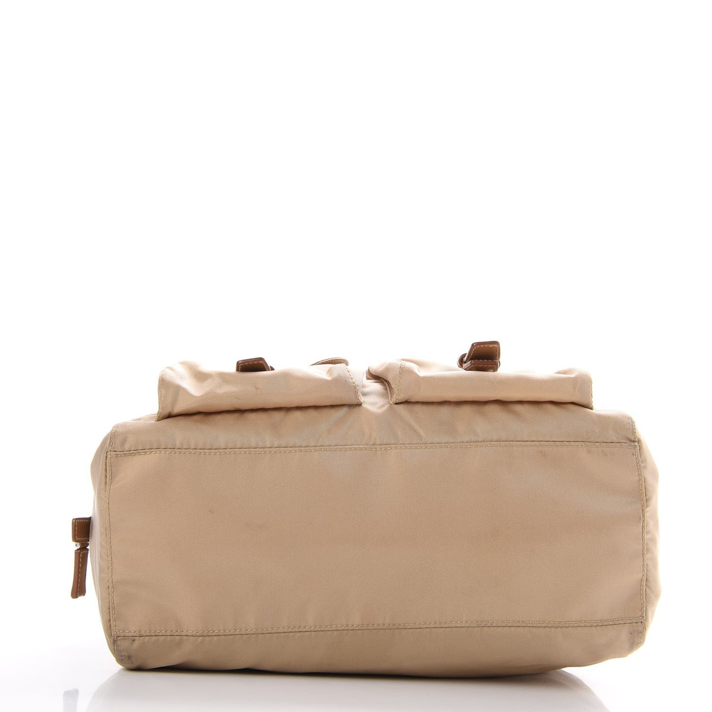 Tessuto Nylon Vela Shopping Tote Beige
