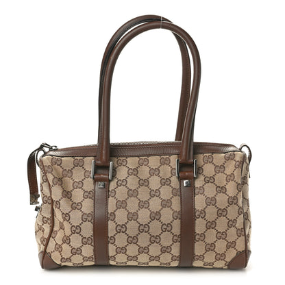Gucci Monogram Mini Boston Dark Brown 1 of 14