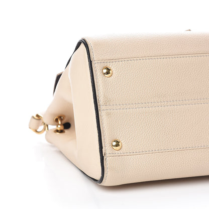 Louis Vuitton Grained Calfskin Monogram Double V Creme 9 of 13