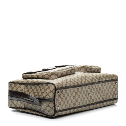 Gucci GG Plus Monogram Duffle Bag Dark Brown 4 of 7
