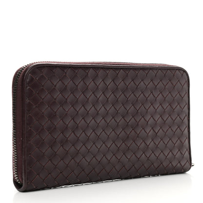 Bottega Veneta Nappa Intrecciato Zip Around Wallet Aubergine 3 of 10