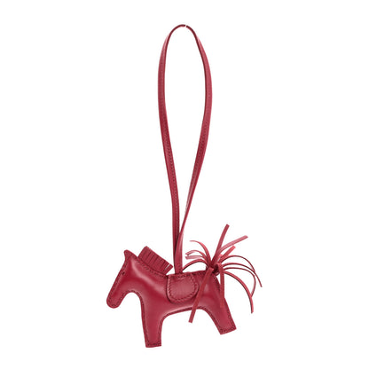 Hermes Milo Lambskin Grigri Rodeo Horse Bag Charm PM Rubis 1 of 5