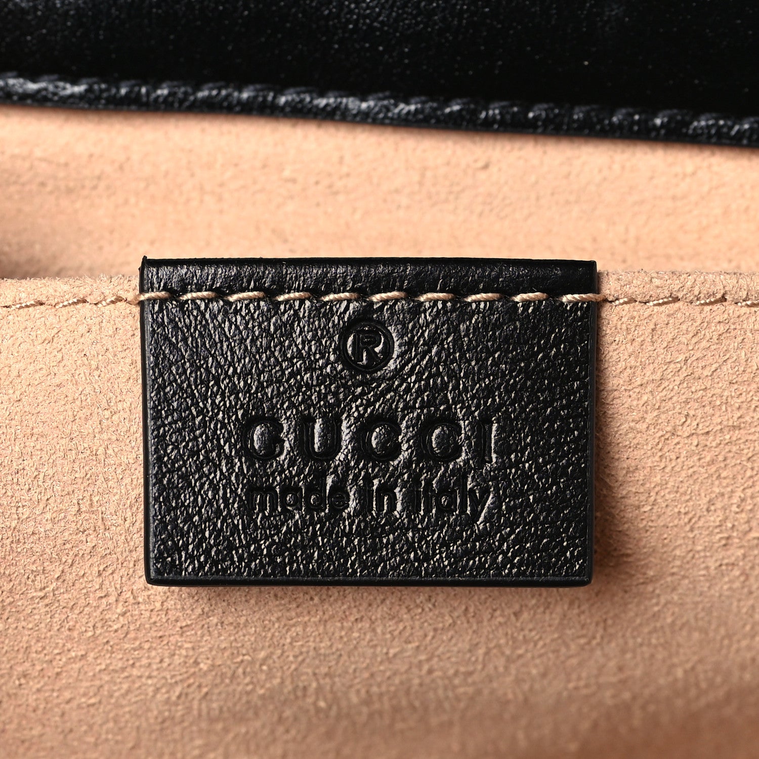 Gucci Monogram Matelasse Diagonal Mini GG Marmont Shoulder Bag Beige Black 6 of 9