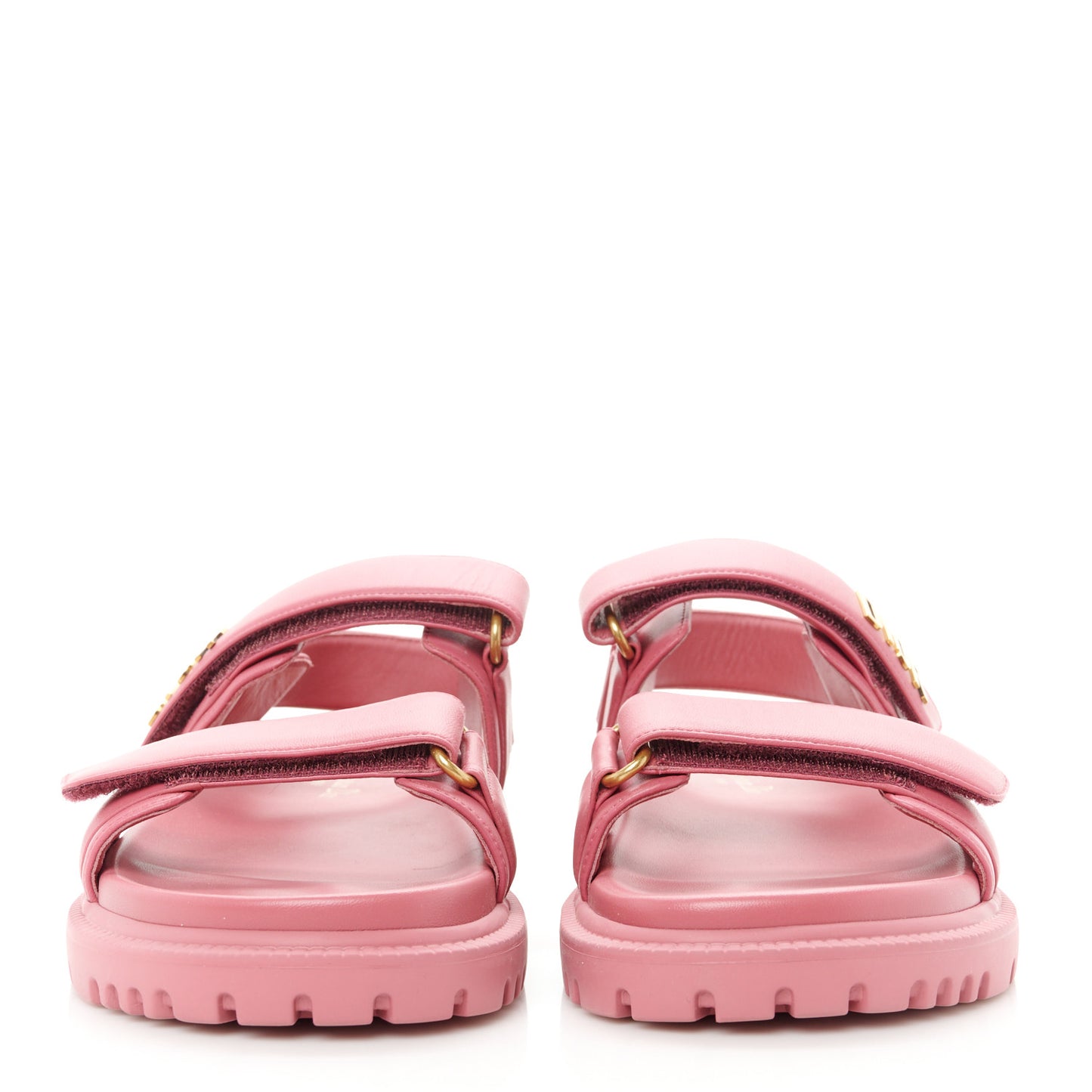 Lambskin Dioract Sandals 38 Pink
