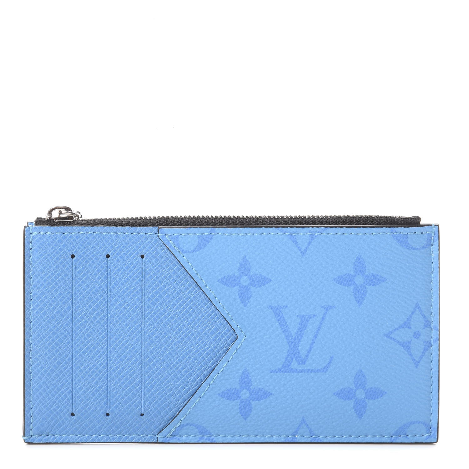 Louis Vuitton Taigarama Coin Card Holder Blue Lagoon 1 of 5