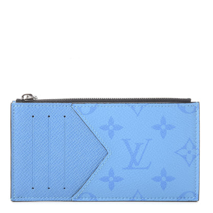 Louis Vuitton Taigarama Coin Card Holder Blue Lagoon 1 of 5