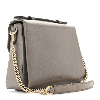 Gucci Dollar Calfskin Interlocking G Top Handle Shoulder Bag Loess 3 of 10