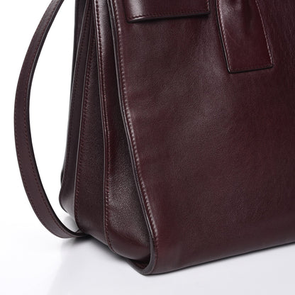Saint Laurent Calfskin Small Sac De Jour Amarena 13 of 14