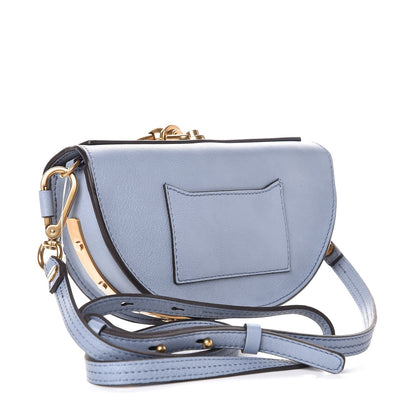 Chloe Calfskin Small Nile Bracelet Minaudiere Bag Washed Blue 4 of 8