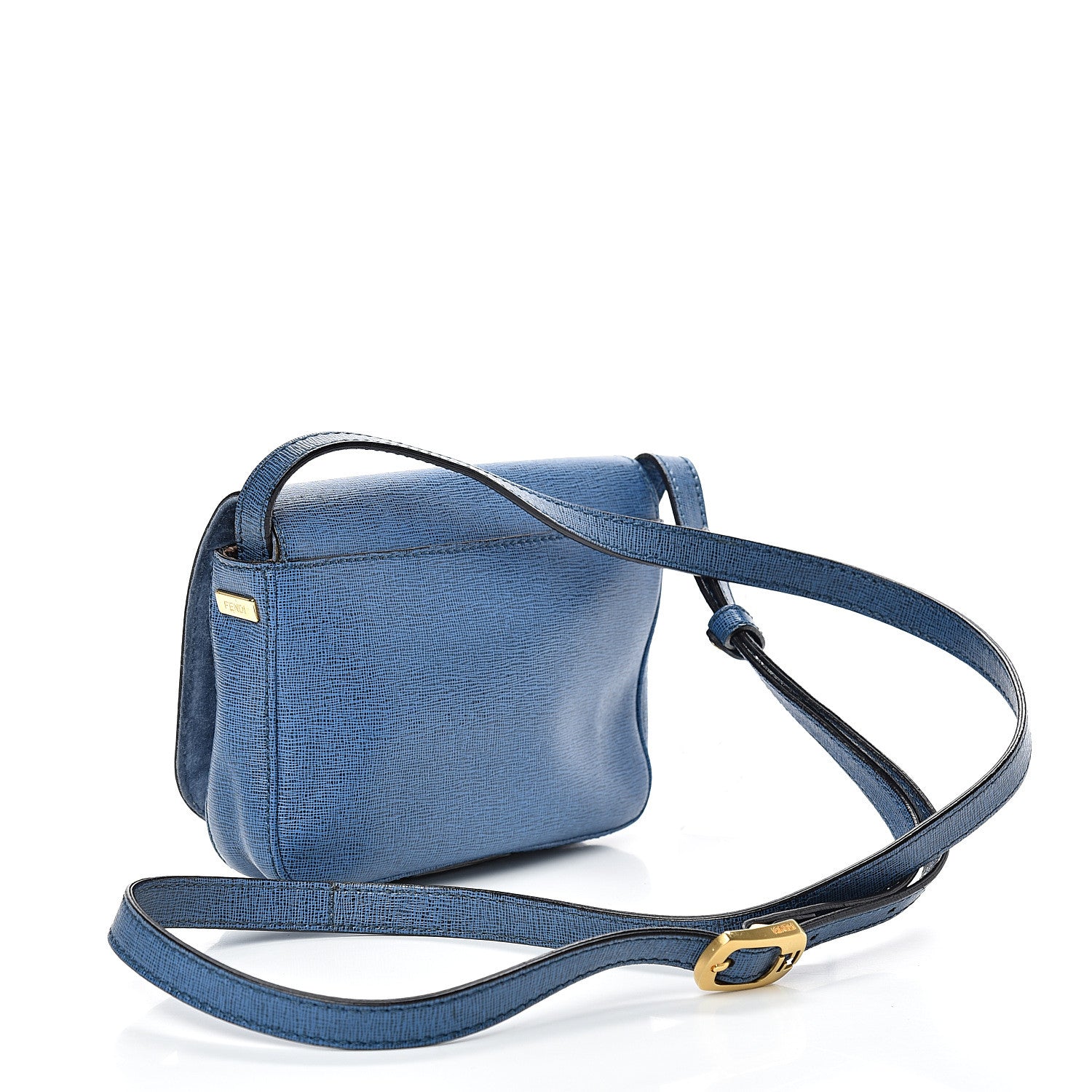 Fendi Vitello Elite Small Chameleon Messenger Carta Zucchero 2 of 13