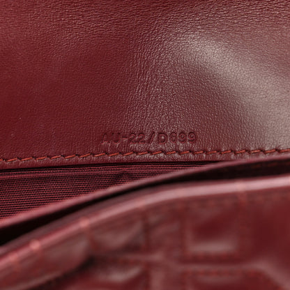 Salvatore Ferragamo SALVATORE FERRAGAMO Calfskin Quilted Gancini Mini Bag Burgundy 7 of 12