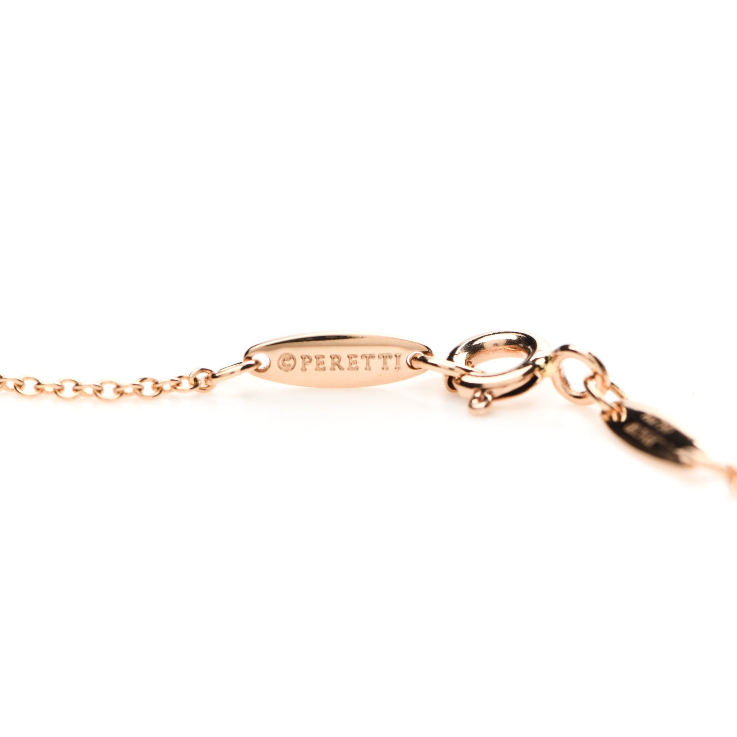 Tiffany 18K Rose Gold Diamond .31ctw Elsa Peretti Diamonds by the Yard Sprinkle Necklace 8 of 9