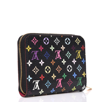 Louis Vuitton Monogram Multicolor Zippy Coin Purse Black Grenade 3 of 7
