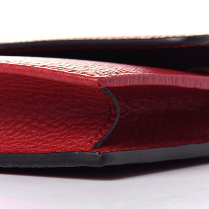 Gucci Dollar Calfskin Interlocking G Chain Wallet Red 9 of 11