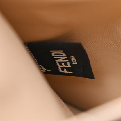 Fendi Vitello Seta Glazed Fabric FF 1974 Medium Peekaboo X-Lite Maya Mogano Panna 5 of 7