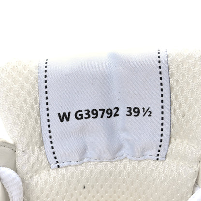 Chanel Fabric Laminated Calfskin Stretch CC Sneakers 39.5 White Gold Silver 6 of 8