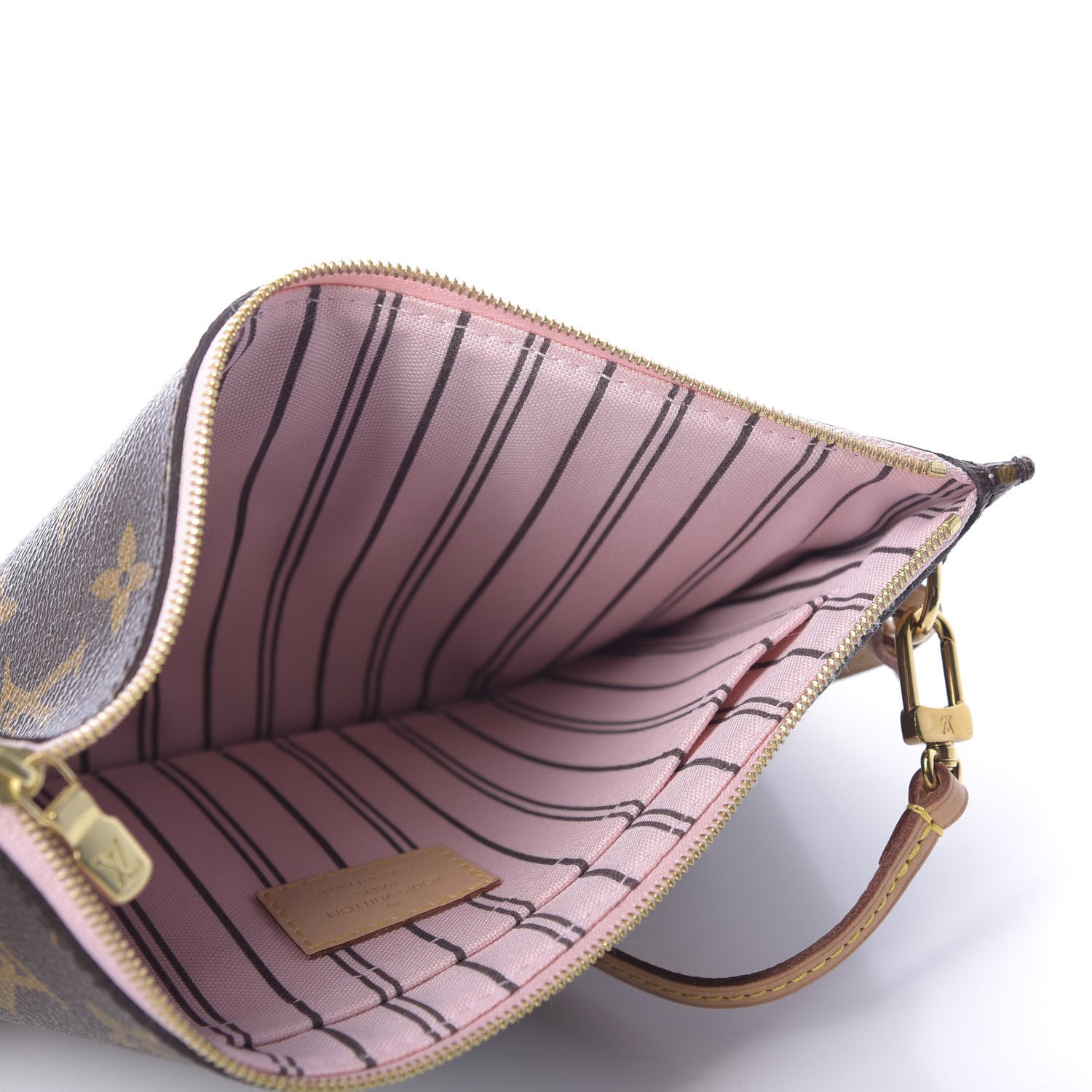 Louis Vuitton Monogram Neverfull MM GM Pochette Rose Ballerine 5 of 7