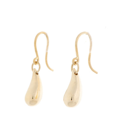 Tiffany 18K Yellow Gold Elsa Peretti 12mm Teardrop Earrings 3 of 5